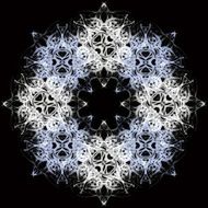 Mandala Decorative hand drawn lace pattern N46