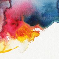 Abstract primary watercolors N3