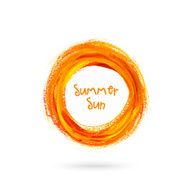 Vector paint summer sun N5