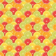 Fresh colorful citrus fruits seamless pattern N2