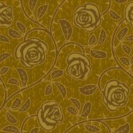 abstract gold rose flowers seamless background