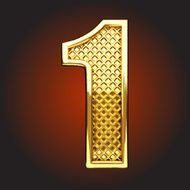 Vector golden figure 1 N4
