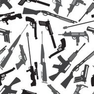 firearms weapons and guns seamless pattern eps10