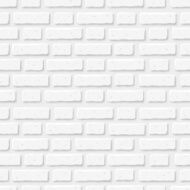 White brick wall Vector seamless texture