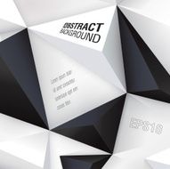 Black and white polygon background N3