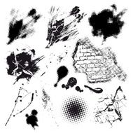 Black Grunge Design Elements