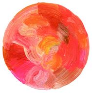 Abstract circle acrylic and watercolor painted background N7