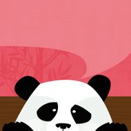 Seak Peeking panda