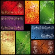 Collection of vector cards