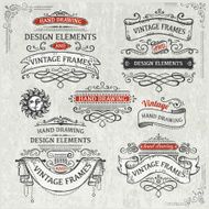 vintage frames and design elements N70