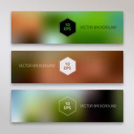 Blurred Abstract Banners