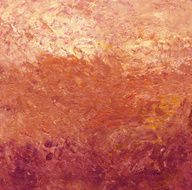 Acrylic Painted Abstract Background in Red