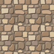 Seamless texture of stone wall Vector illustration
