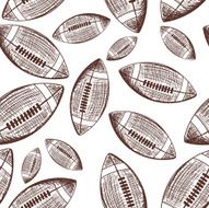 American football seamless pattern N2