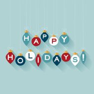 Flat Happy Holidays