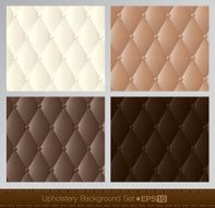 Vector abstract upholstery background Brown color set