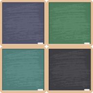 Blank School Blackboard Set N2