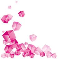 Pink cube background