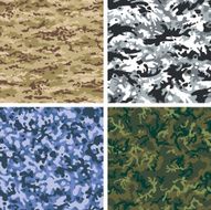 Seamless Camouflage in 4 Colors N2