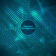 Glowing vector disco background Mosaic with light reflections
