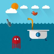 Travelling submarine