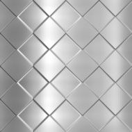 Metal silver checked pattern N23