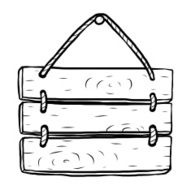 wooden plate hanging