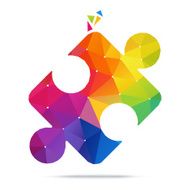 Abstract Puzzle Piece