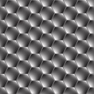 Hexagon metal background with light reflection N3