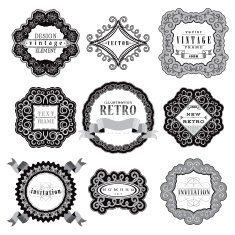 Black and White Vintage Frames N2