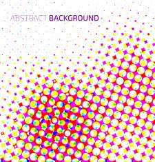 Abstract light colorful halftone background