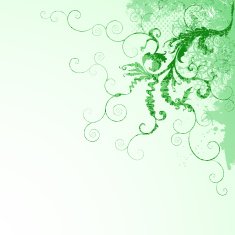 Grunge swirls corner