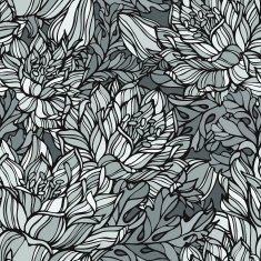 Seamless flower pattern Vector illustration N7