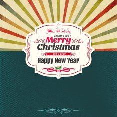 Retro Christmas Frame N4