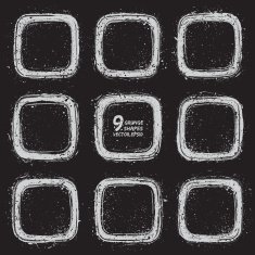 Grunge vector textured shapes N3