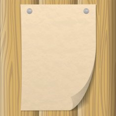 Paper sheet on wooden wall N2