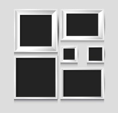 blank picture frame template set N5