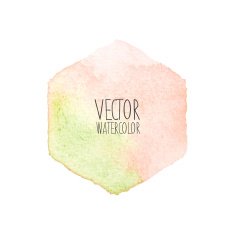 Watercolor hexagon stain N4