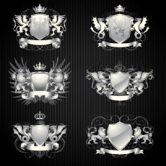 Silver heraldry set N2