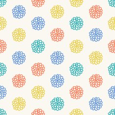 Seamless pattern with stylized circles N2
