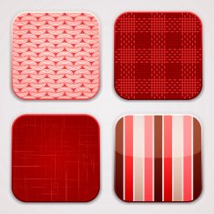 Red textile squares N2