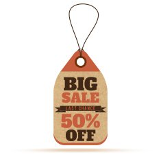 Price tags in vintage style N20