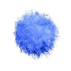 Colorful watercolor circle blue drop on white background N2