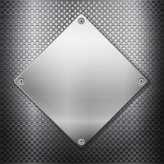metal grid and square plate