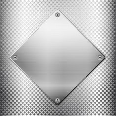 metal grid and square plate N2
