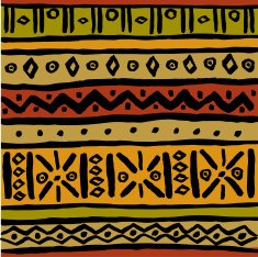 Ethnic colorful ornamental doodle pattern