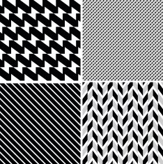 Set of vector seamless retro patterns N3