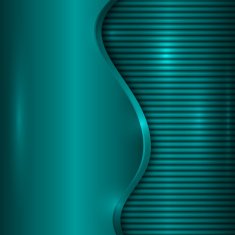 Vector abstract turquoise background with curve and stripes