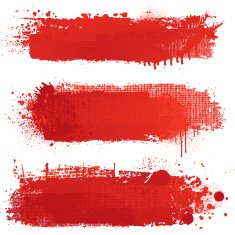 Blood red grunge textured vector backgrounds
