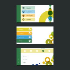 Web Design Elements Minimal Header with Icons N2